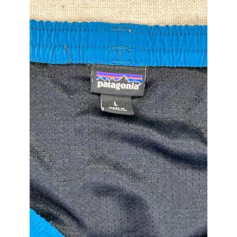 Patagonia Baggies‎ Shorts Mens Large Blue Mesh Lined Drawstring Swim Trunks